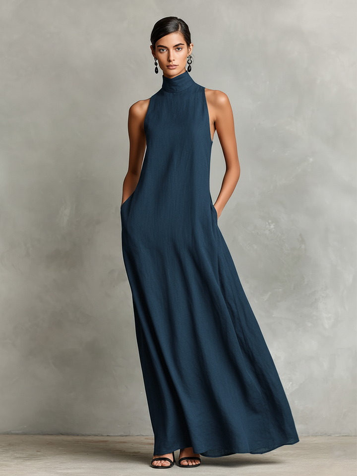Imeria - Halter Neck Maxi Dress