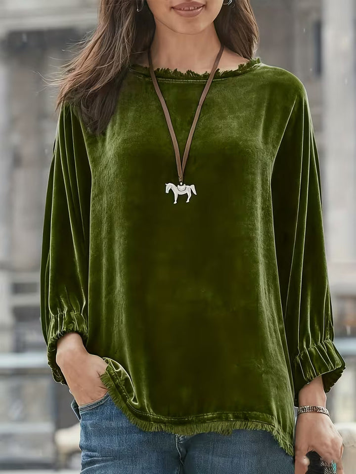 Petunia - Velvet Loose Fit Top
