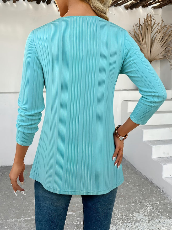 Lizeth - Long Sleeve Crew Neck T-Shirt