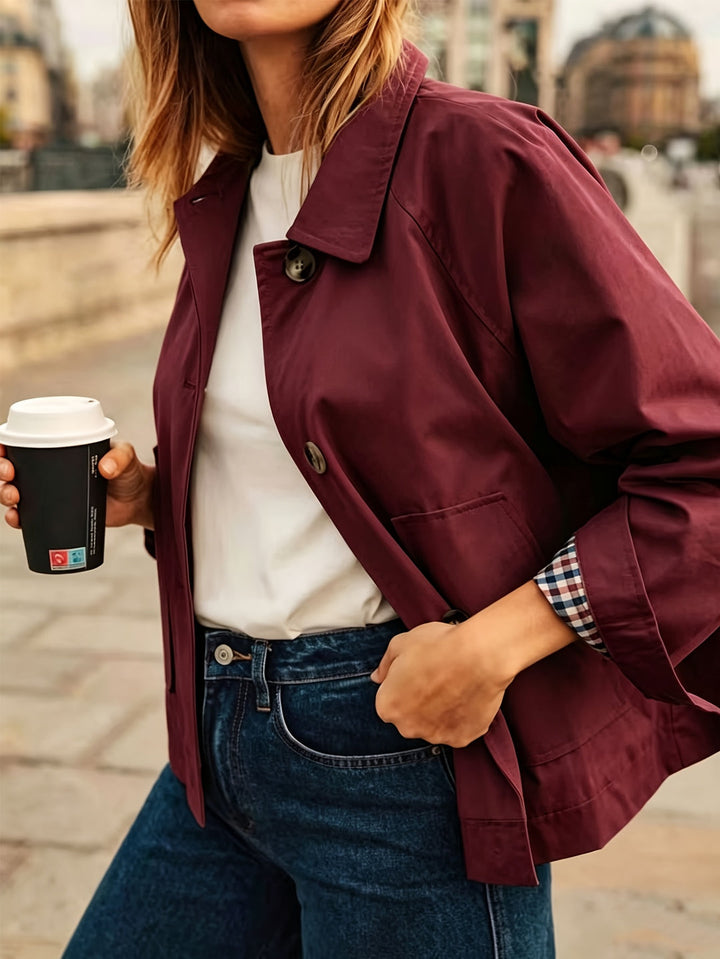 Alyona - Stylish Long Sleeve Jacket With Button