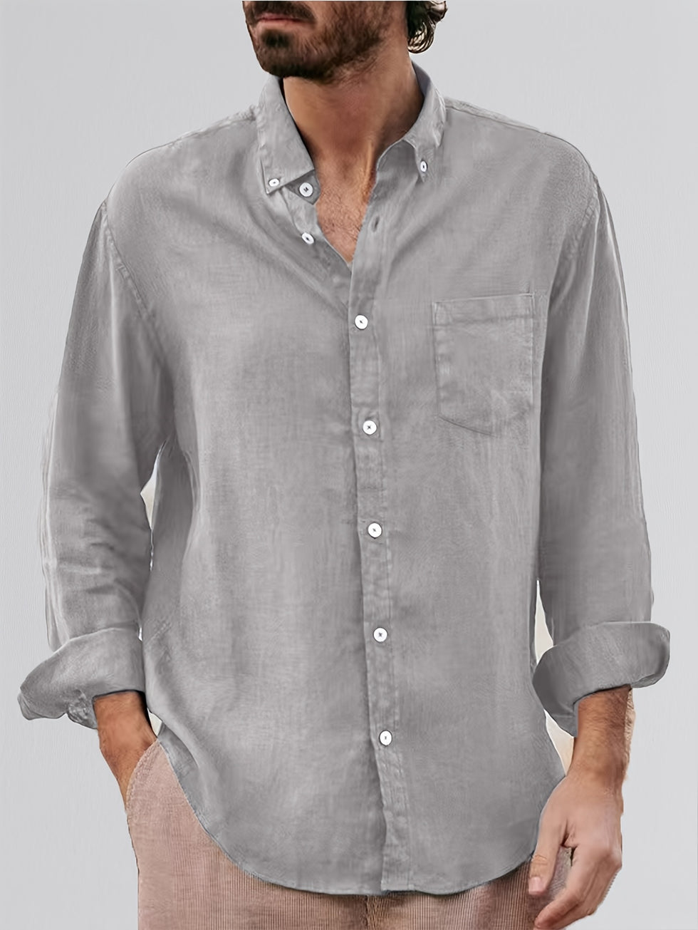 Deshawn - Classic Rolled-up Shirt