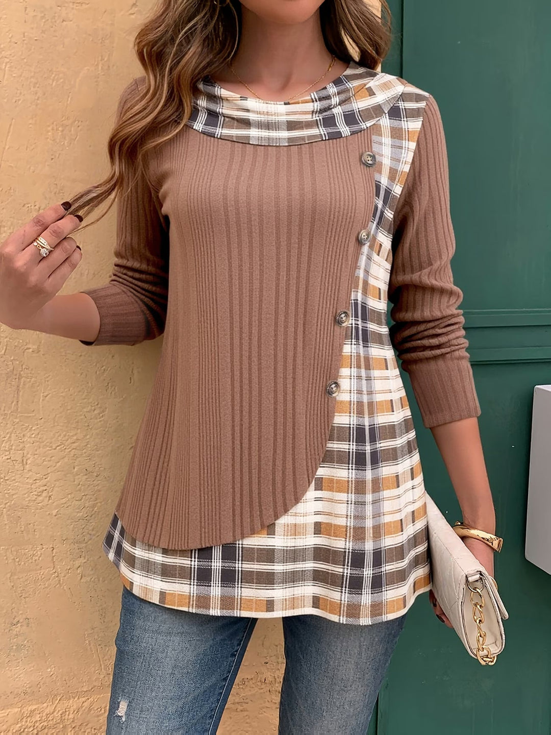 Lizeth - Long Sleeve Crew Neck T-Shirt