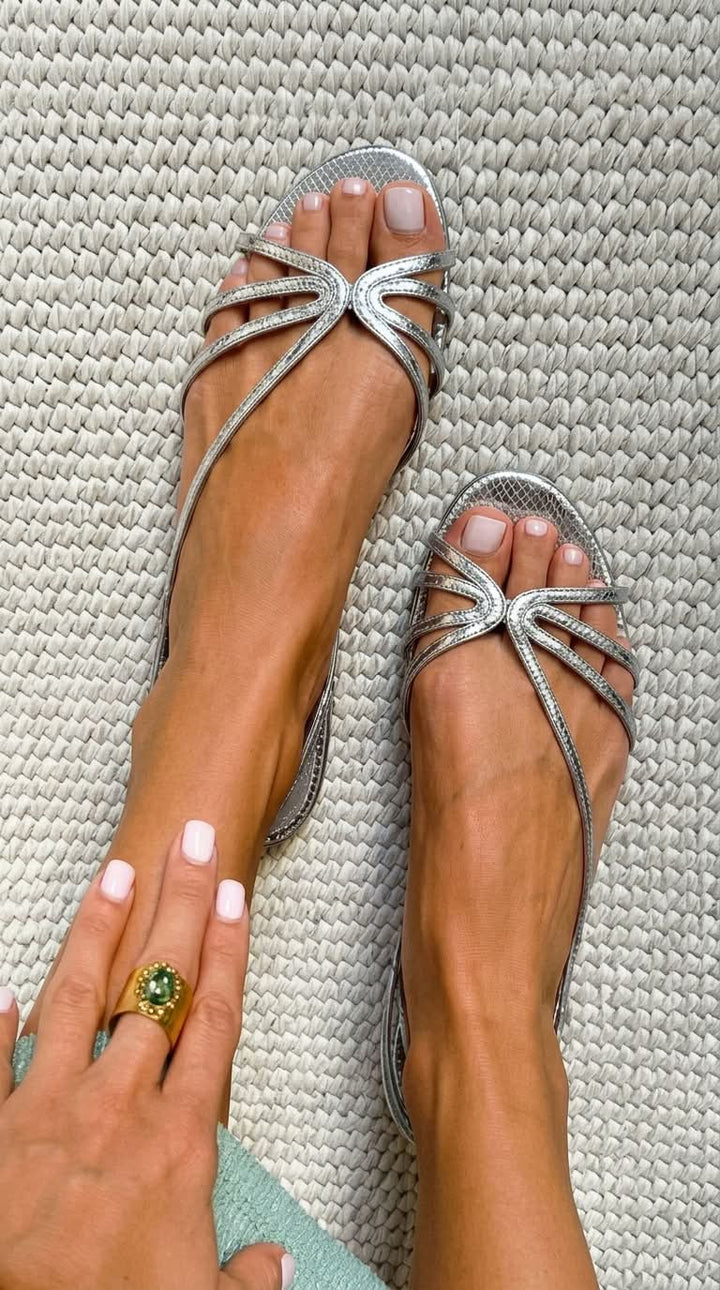 Schila - Shiny Sandals With Straps