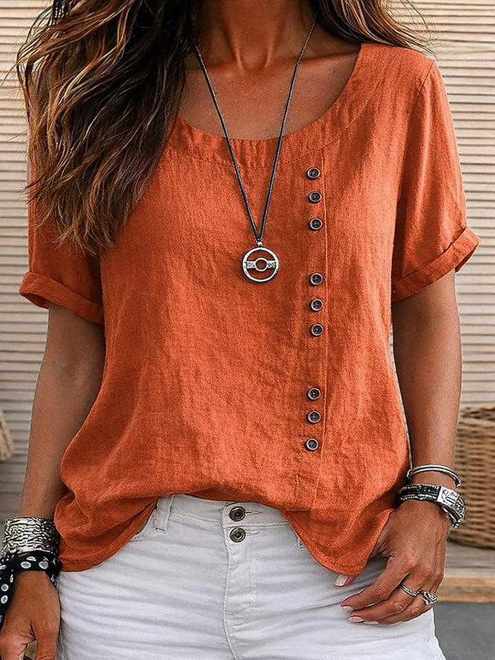 Mickale - Cotton Button Down Blouse