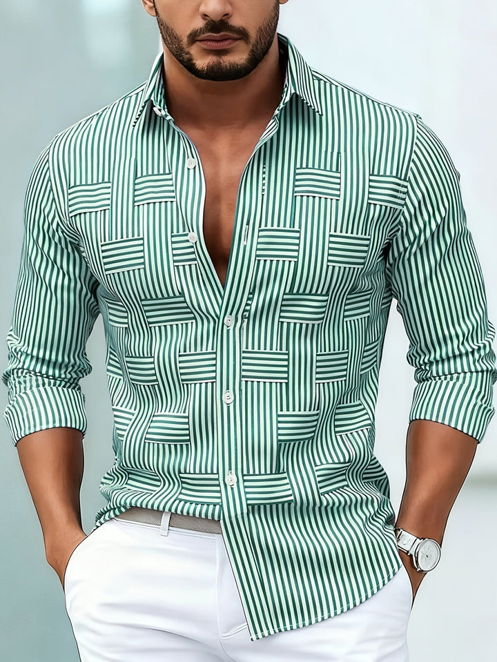 Emmerson - Vintage Striped Long-Sleeve Shirt