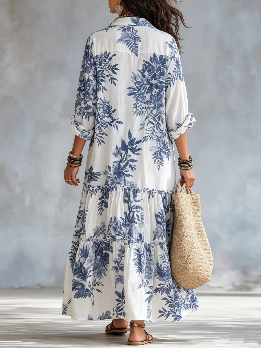 Shiza - Belly-Covering Dress With Buttons