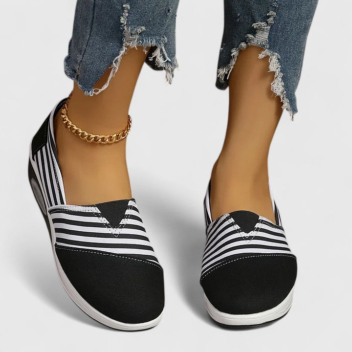 Onora - Striped Slip-On Shoes