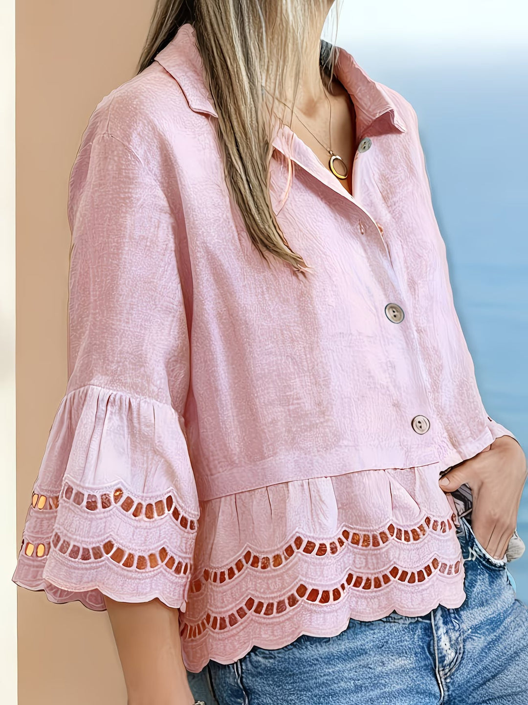 Solenn - Elegant Button Down Blouse