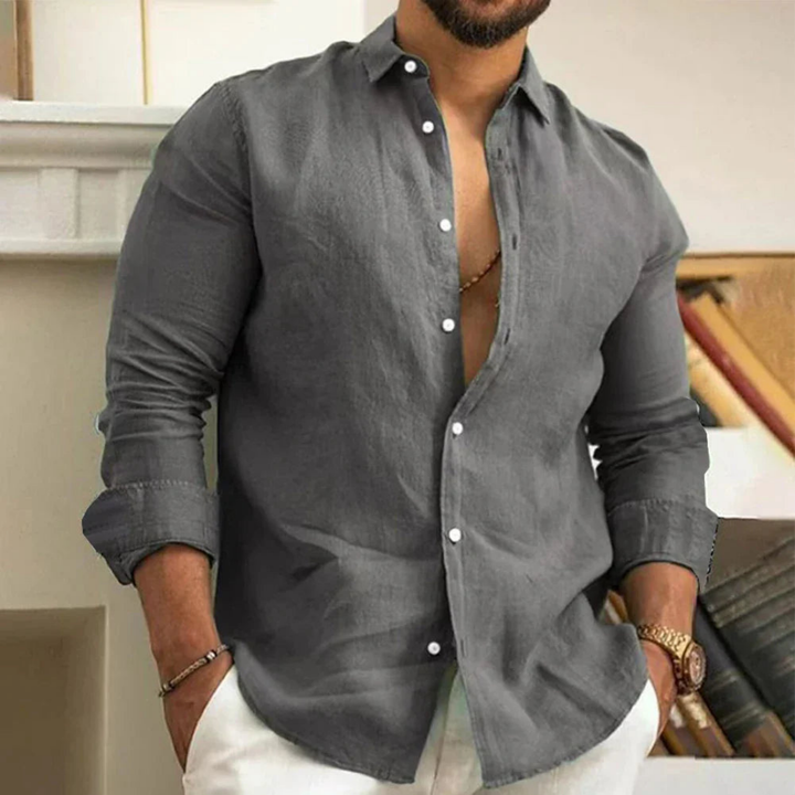 Hyeon - Lightweight Shirt With Button