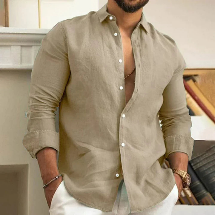 Hyeon - Lightweight Shirt With Button