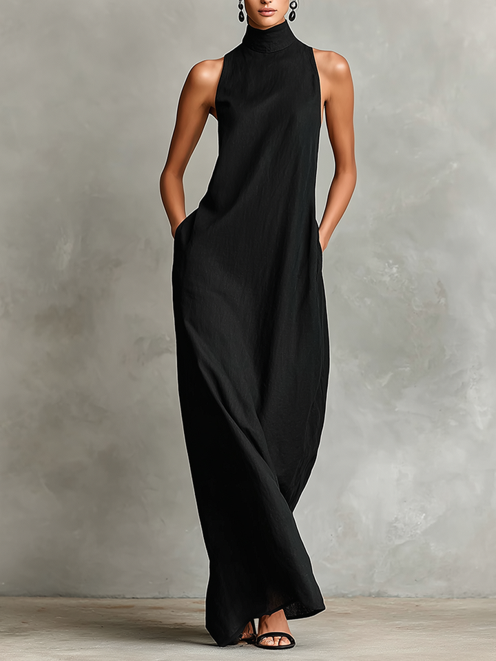 Imeria - Halter Neck Maxi Dress