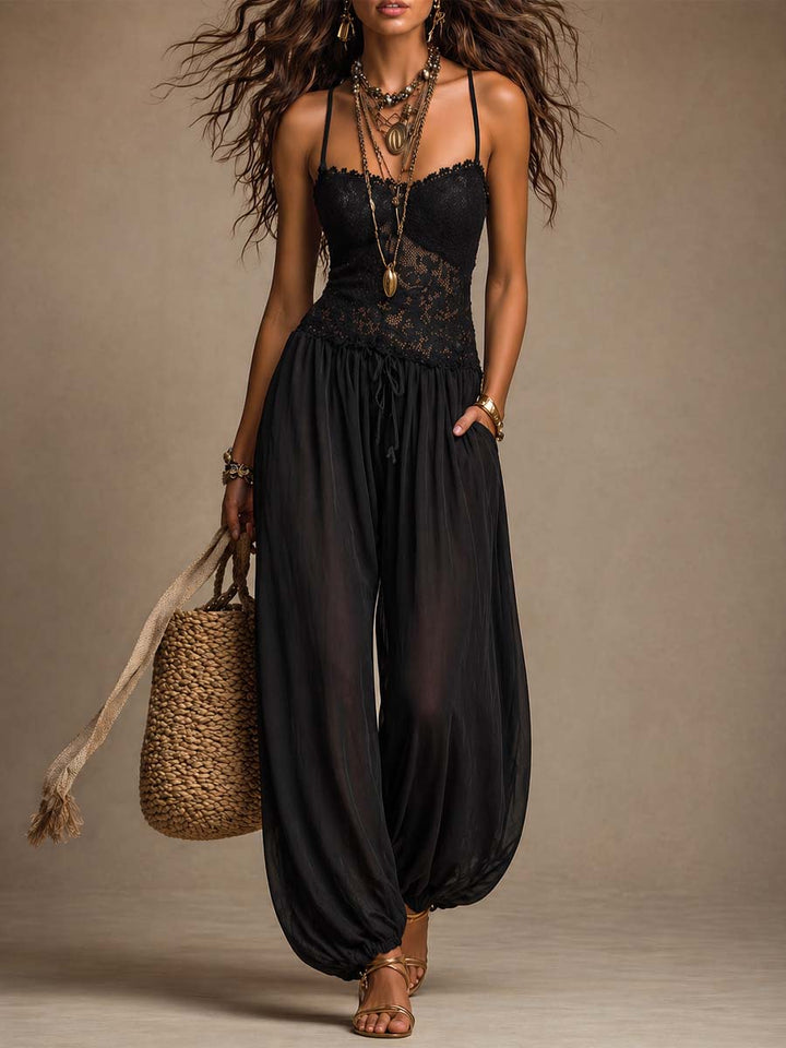 Natya - Vintage Flowing Lace Jumpsuit