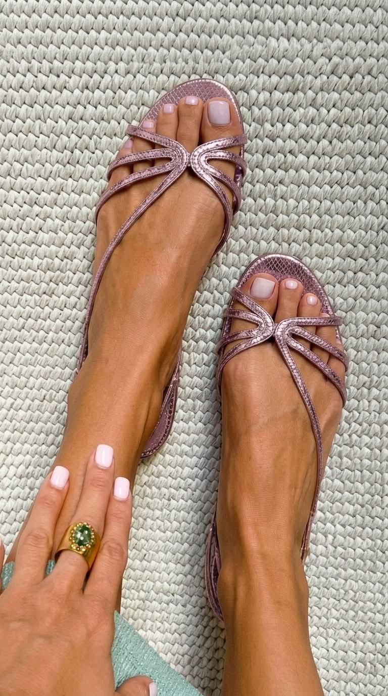 Schila - Shiny Sandals With Straps