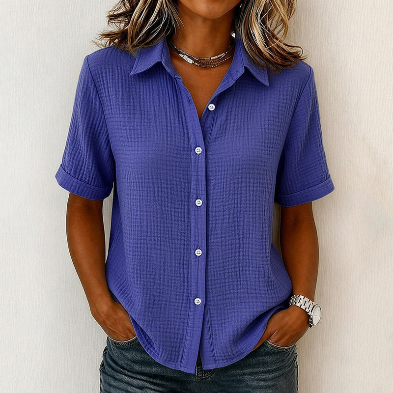 Selime - Plain Casual Blouse