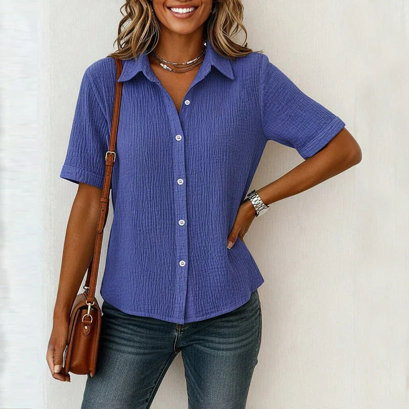 Selime - Plain Casual Blouse