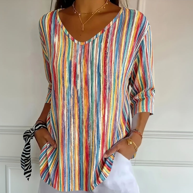 Anchali - Colorful Striped T-Shirt