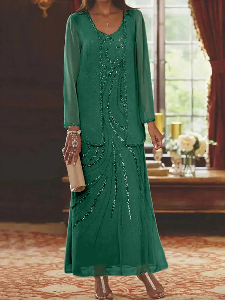 Jungmin - Chiffon Dress Set