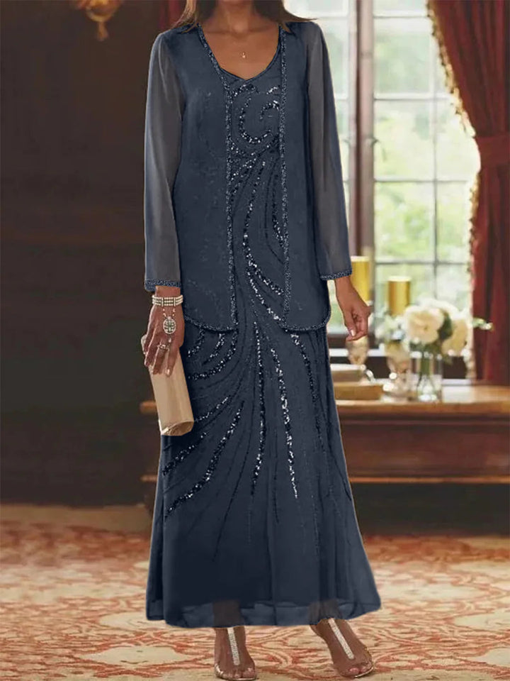 Jungmin - Chiffon Dress Set