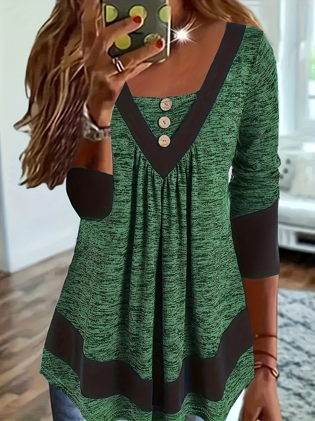 Grisel - Elegant Flared T-Shirt
