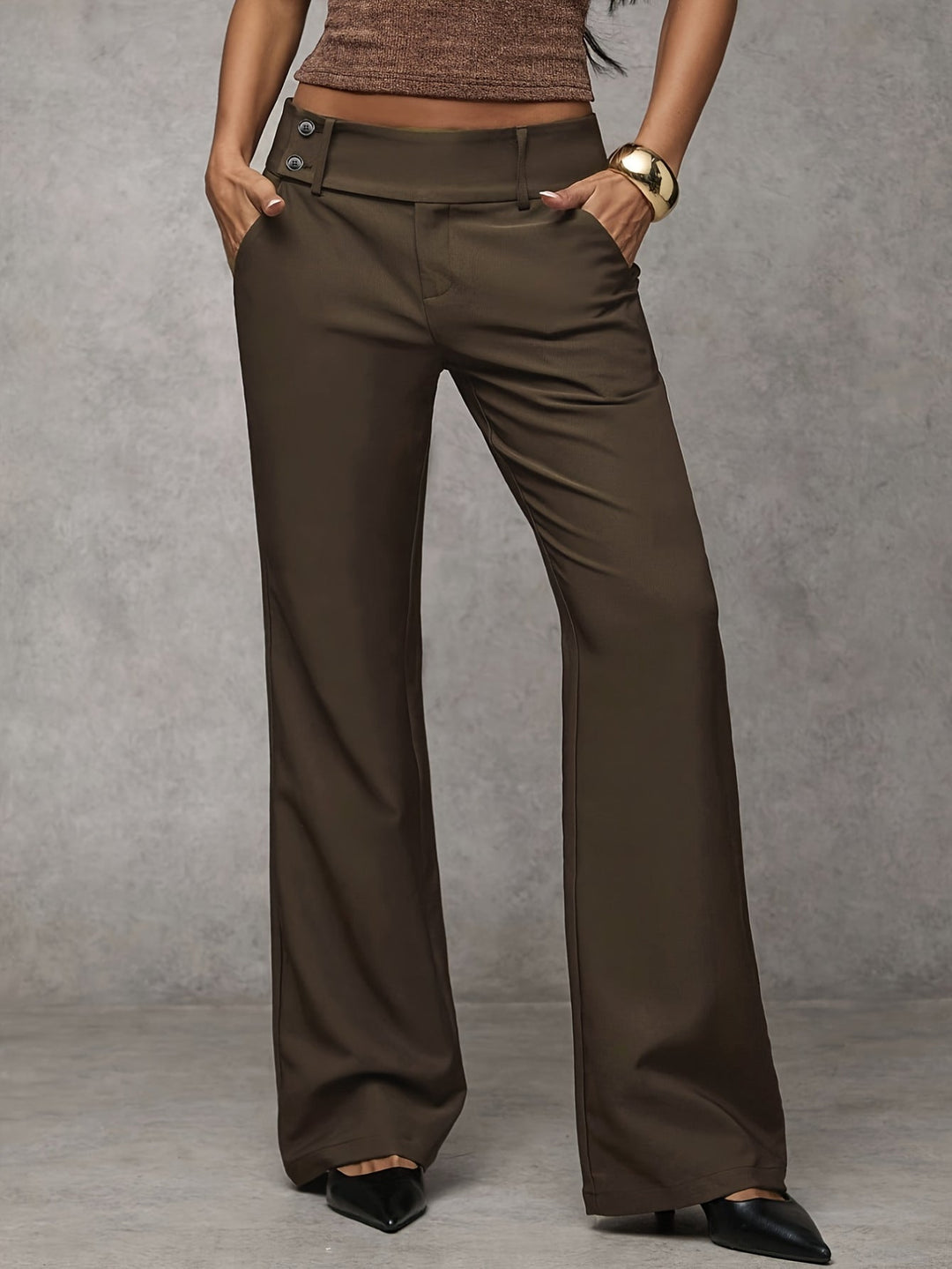 Akane - Modern Knee Wide Leg Pant