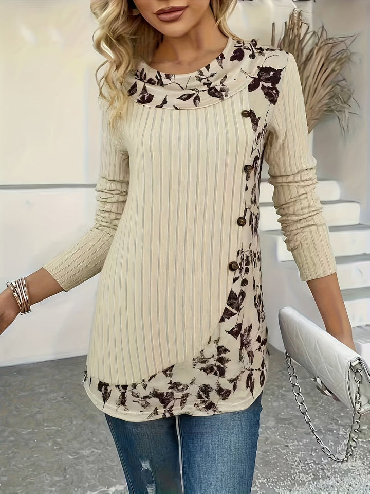 Lizeth - Long Sleeve Crew Neck T-Shirt