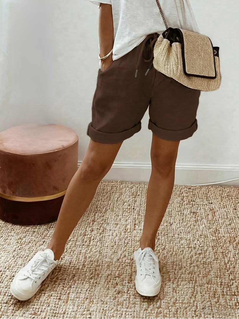 Keely - Comfortabele Linnen Shorts