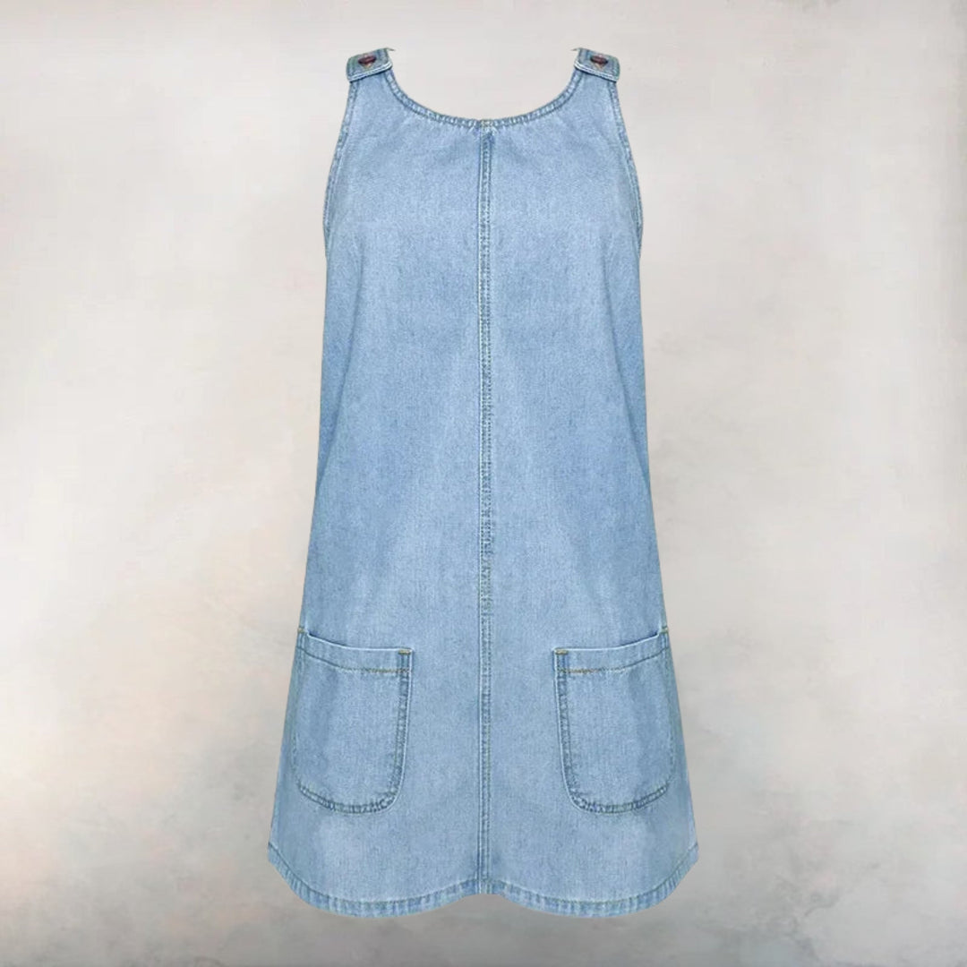 Lucelia - Sleeveless And Light Denim Dress