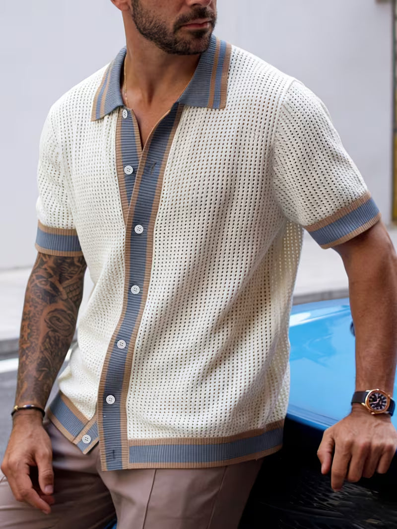 Walt - Knitted Shirt With Lapel Collar