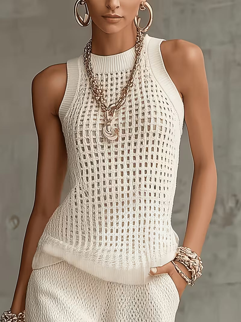 Raiane - Sleeveless Knitted Top