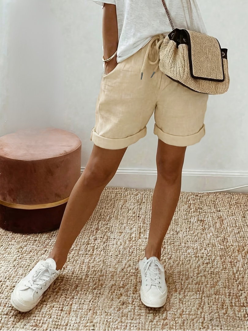 Keely - Comfortabele Linnen Shorts