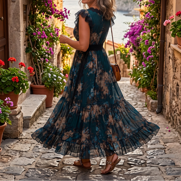 Erin - Floral Print Maxi Dress
