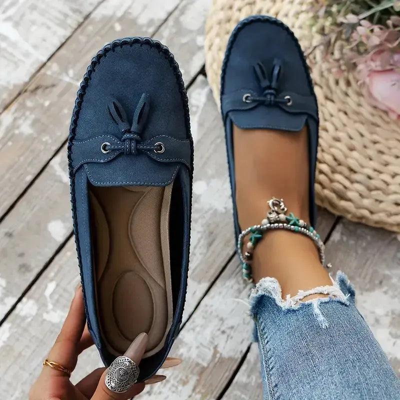 Patamon - Comfortable Loafers With Soft Vintage Bows