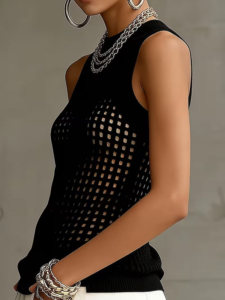 Raiane - Sleeveless Knitted Top