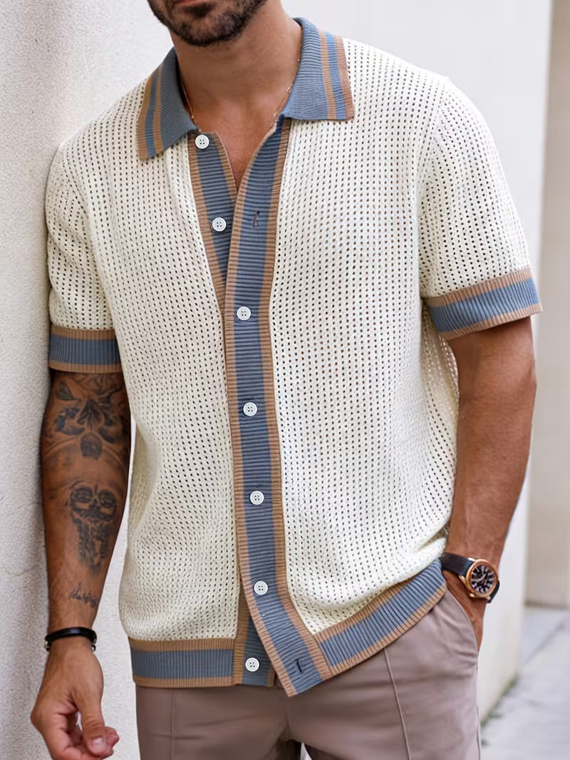 Walt - Knitted Shirt With Lapel Collar
