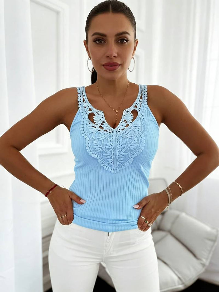 Hajar - Stylish Lace Tank Top