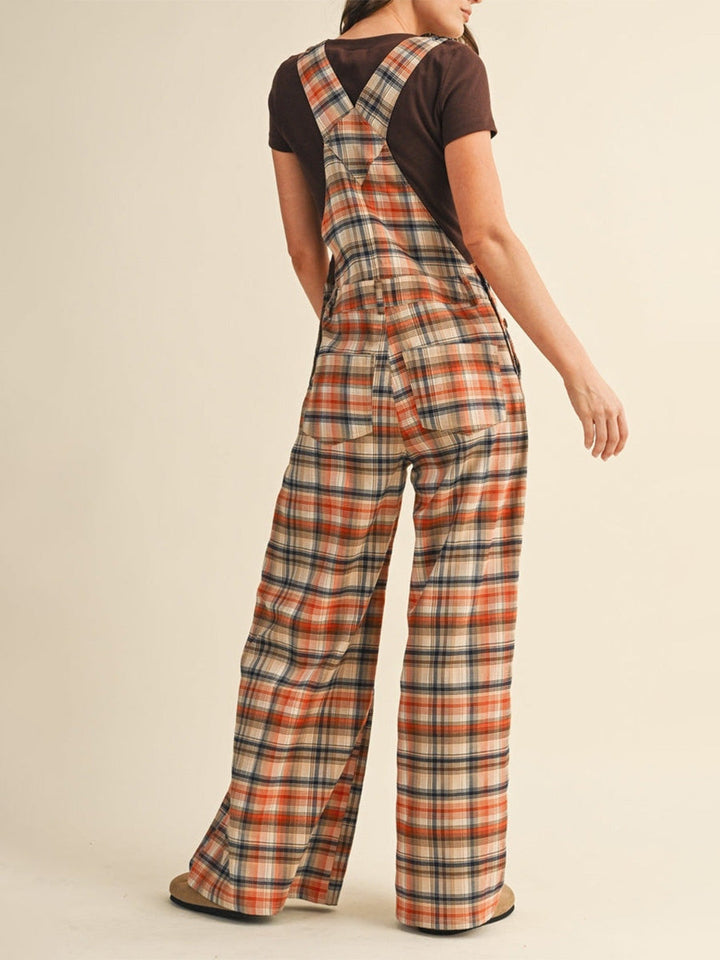 Molin - Plaid Wide-Leg Overalls