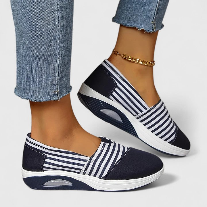 Onora - Striped Slip-On Shoes