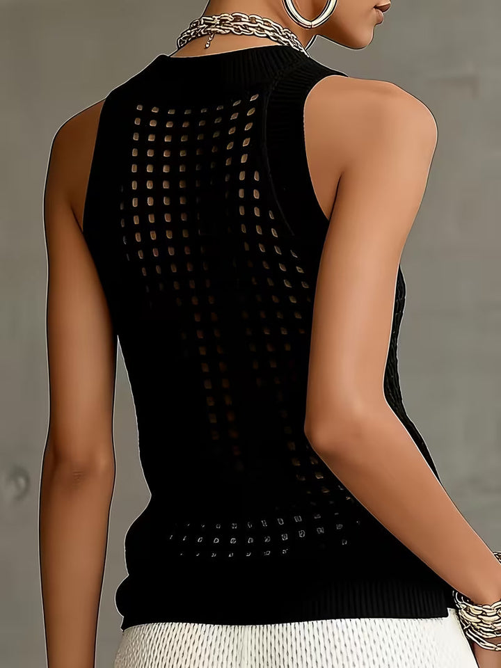 Raiane - Sleeveless Knitted Top