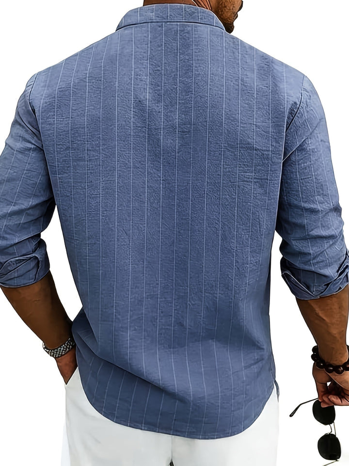 Leslie - Refined Striped Linen Shirt