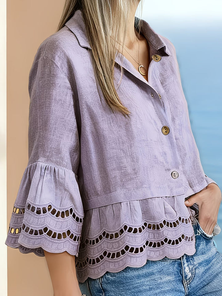 Solenn - Elegant Button Down Blouse