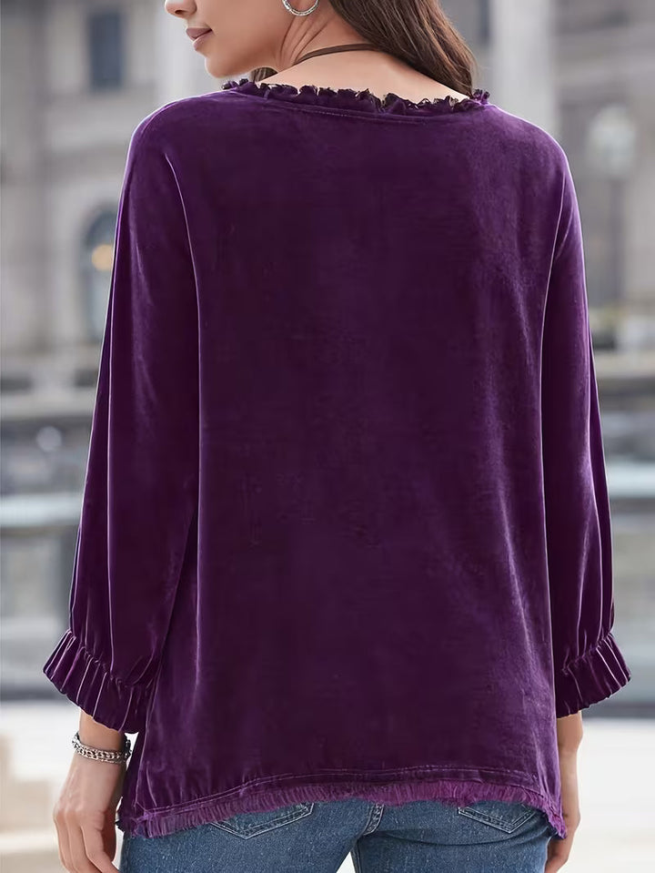 Petunia - Velvet Loose Fit Top