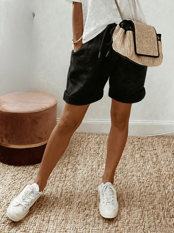 Keely - Comfortabele Linnen Shorts