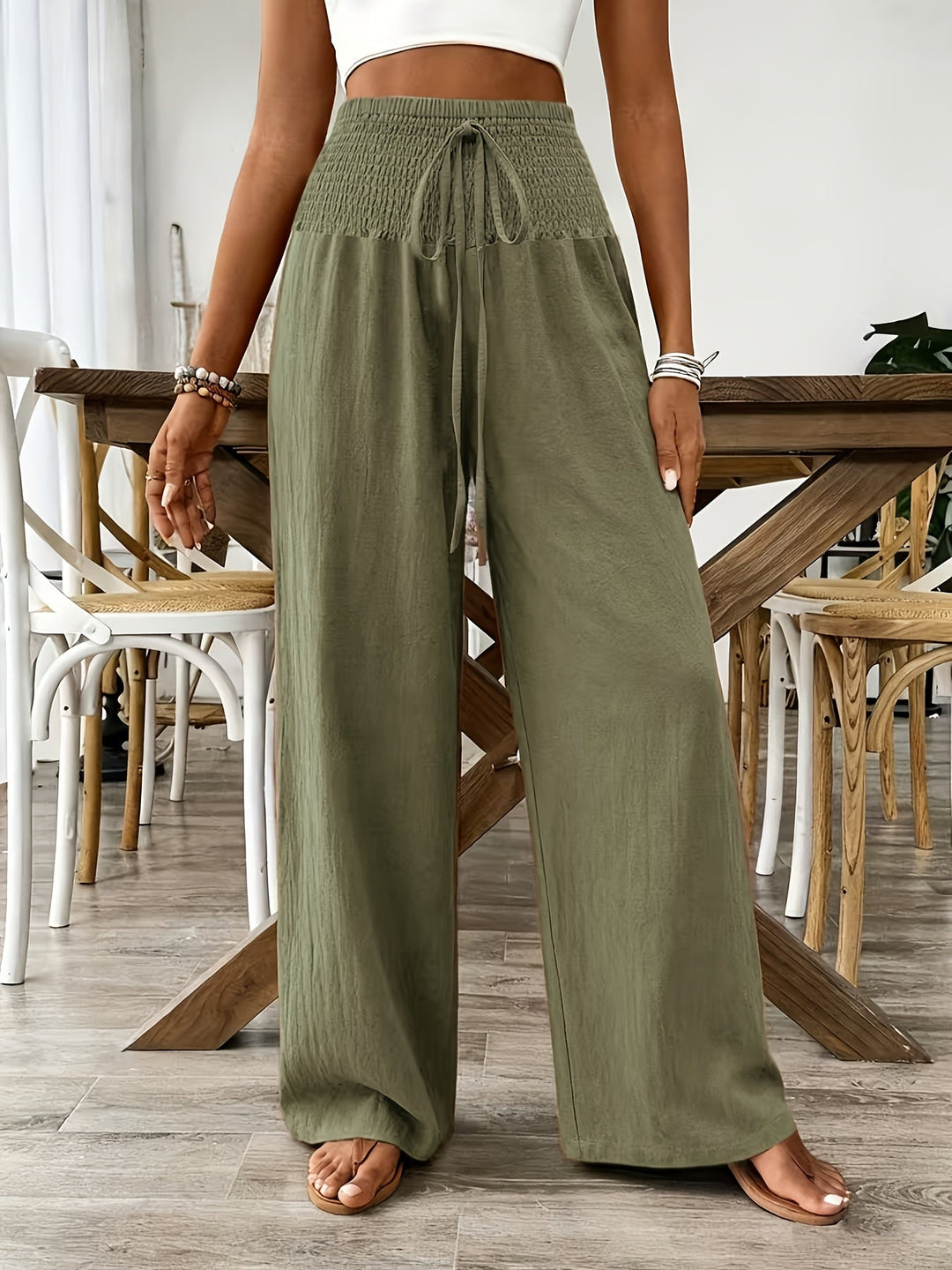 Rebeki - Breathable Cotton Long Pant