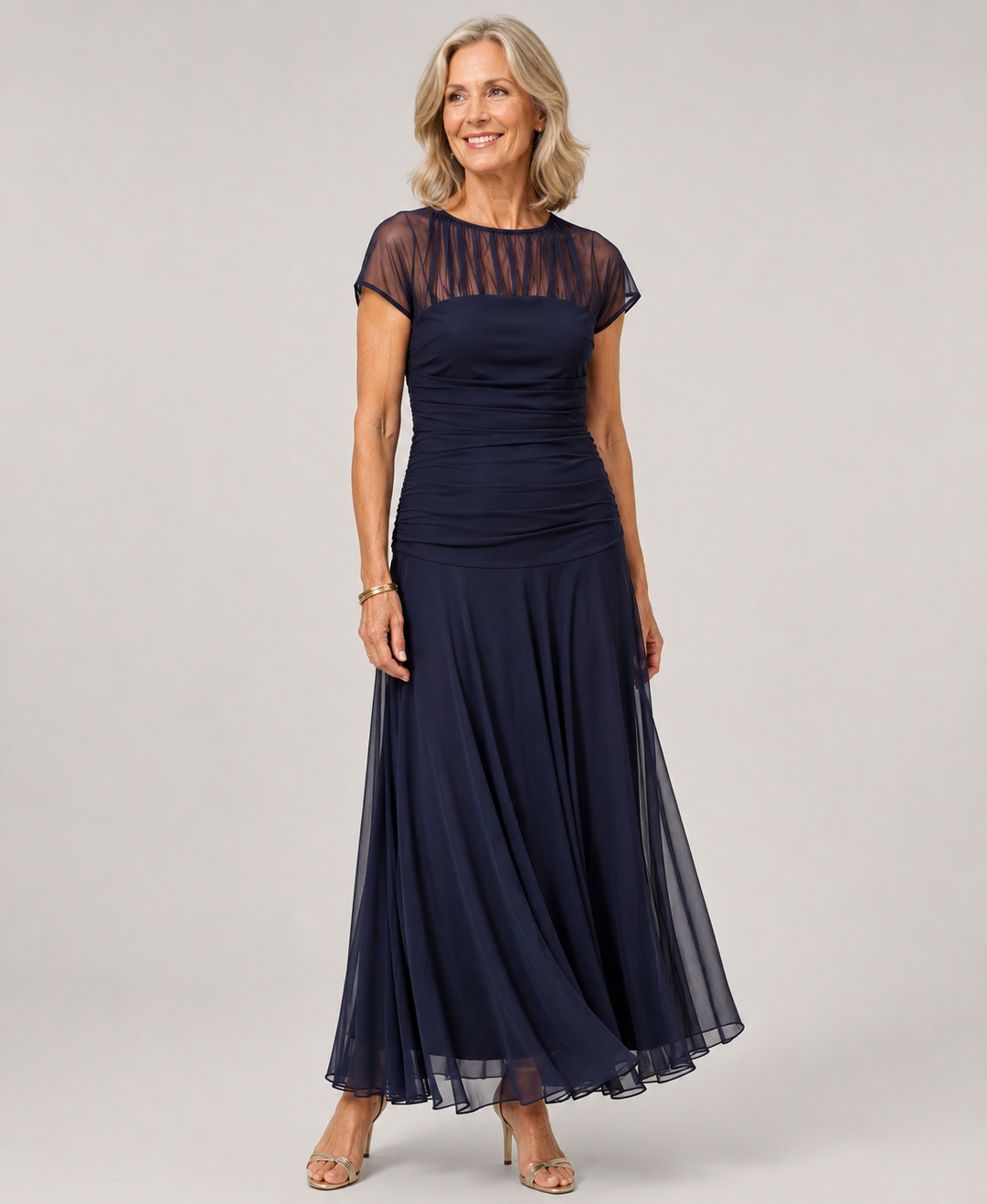 Lesliy - Elegant Chiffon Dress