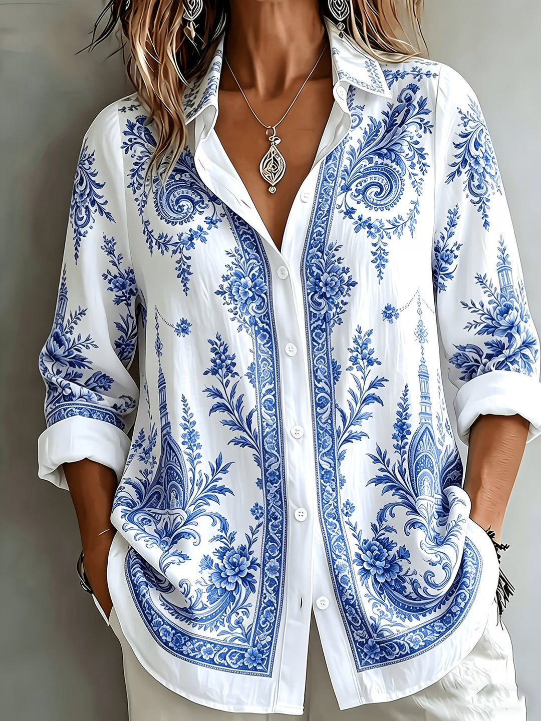 Aldana - Button-Up Long Sleeve Shirt