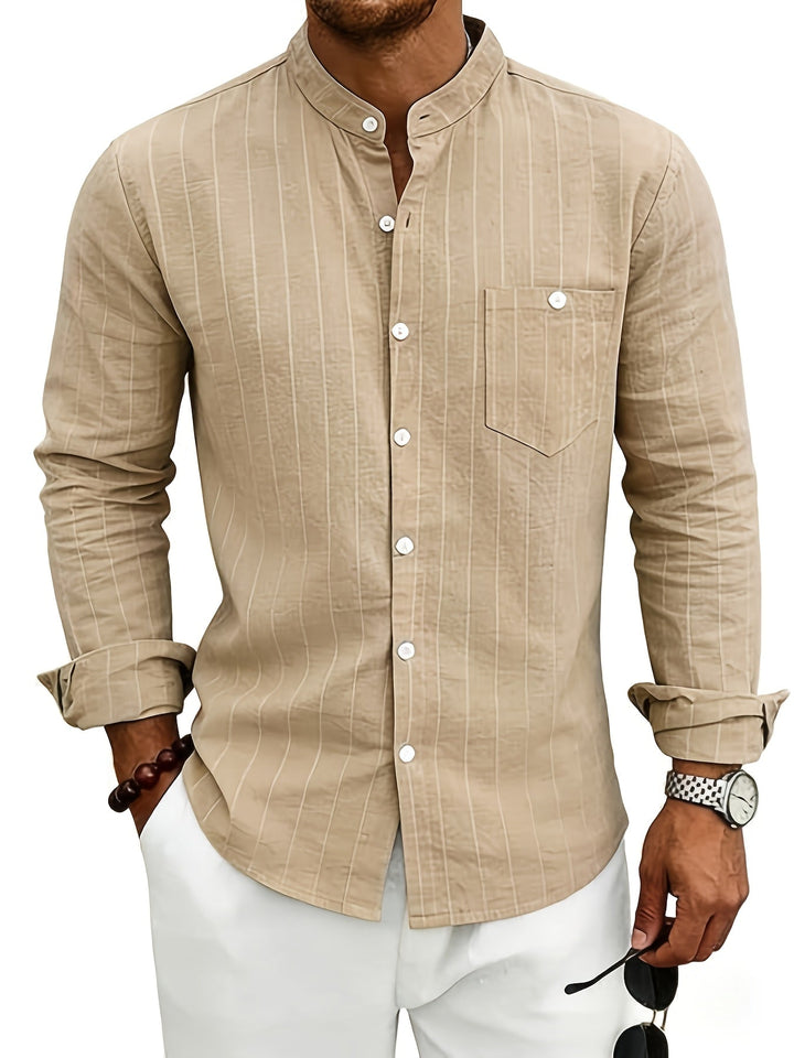 Leslie - Refined Striped Linen Shirt