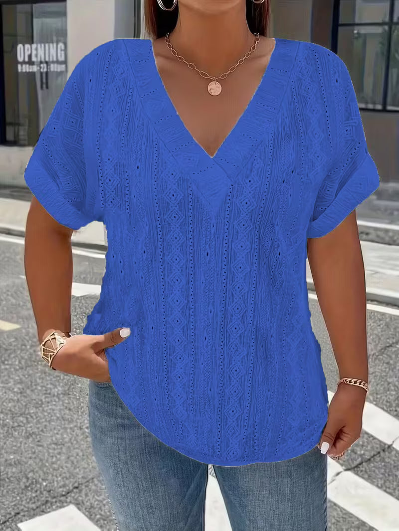 Maessen - Short Sleeve Hollow T-Shirt