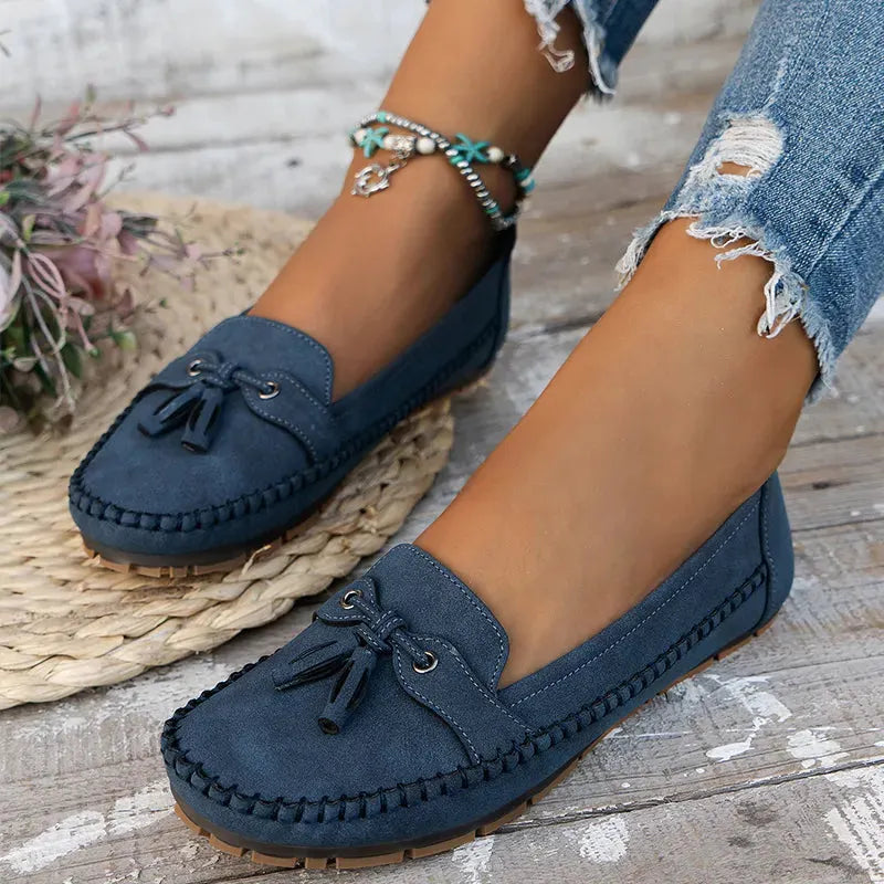 Patamon - Comfortable Loafers With Soft Vintage Bows