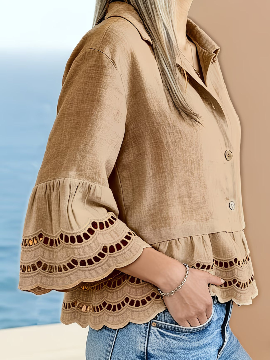 Solenn - Elegant Button Down Blouse