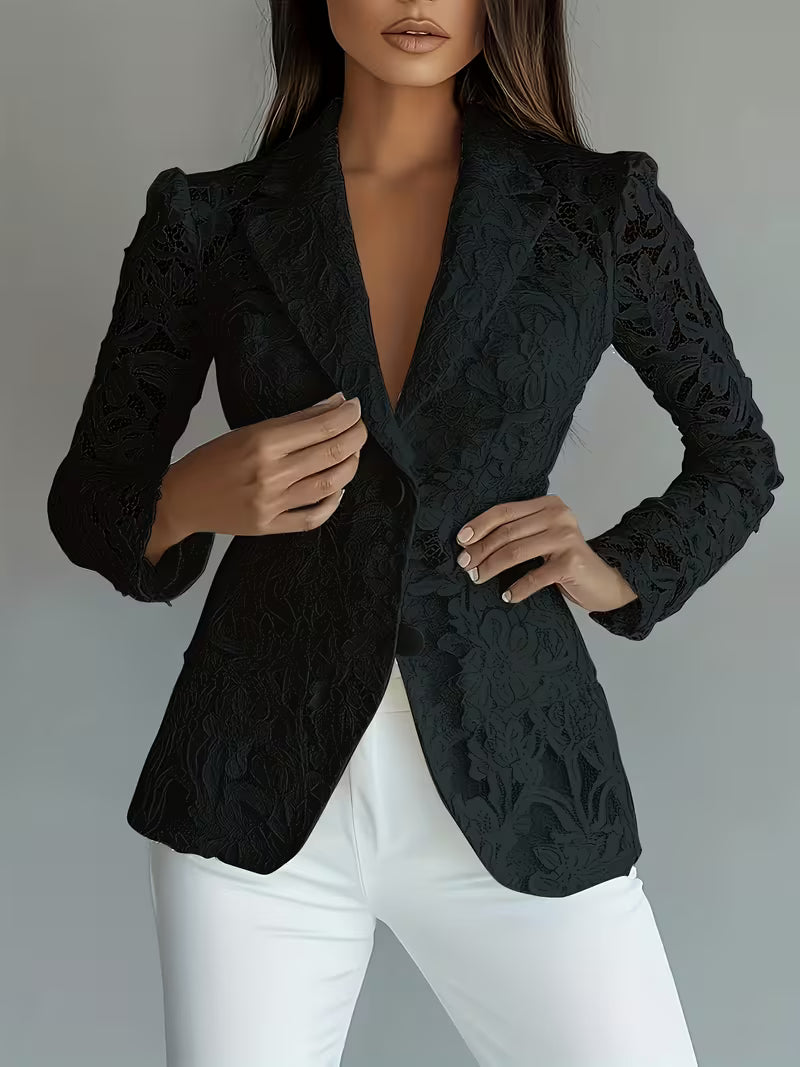 Kyliza - Lined Spring Summer Floral Blazer